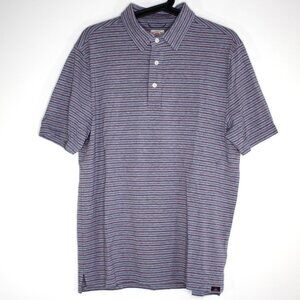 Faherty Mens Medium Movement Sundown Stripe Polo Shirt H980